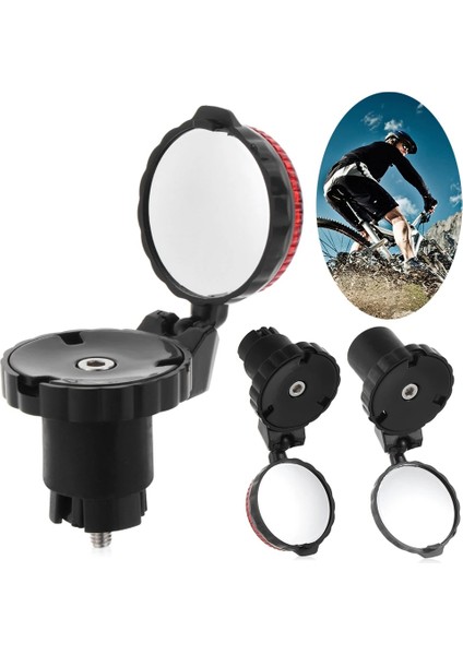 Işıksız 02 Tarzı Küçük Döner Katlanır Bisiklet Bisiklet Ayna Gidon Dikiz Aynası Kolu Fiş Reflektör Özel Yol Mtb Bisiklet Aksesuarları (Yurt Dışından)