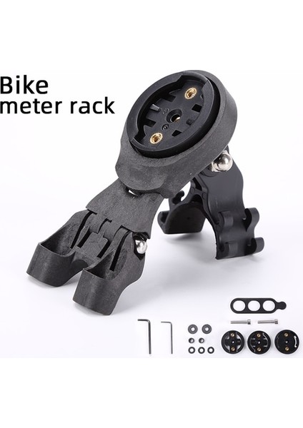SİYAH-LB01 Stili Bisiklet Bilgisayar Tutucu Hafif Karbon Fiber Spor Kamera Garmin Wahoo Bryton Montaj Braketi Seti Ayarlanabilir Bisiklet Saat Rafı (Yurt Dışından)