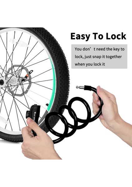 Anahtar Siyah 110CM Stili Bisiklet Kilidi Hırsızlığa Karşı Güvenlik Bisiklet Aksesuarları Anahtar Şifre Kablo Kilitleri Mtb Yol Motosiklet Dolabı Açık Bisiklet Asma Kilit (Yurt Dışından) indirimleri