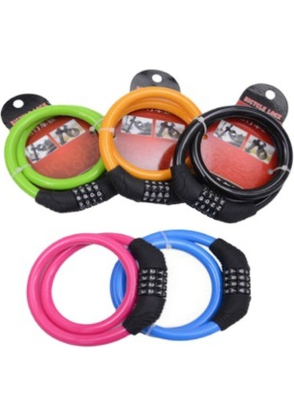 Yeşil Stil Bisiklet Kilidi Dağ Bisikleti Hırsızlığa Karşı Tel Kilit 4 Dijital Şifre Elektrikli Araba Motosiklet Çelik Kablo Kilidi Bisiklet Aksesuarları (Yurt Dışından) fırsatları