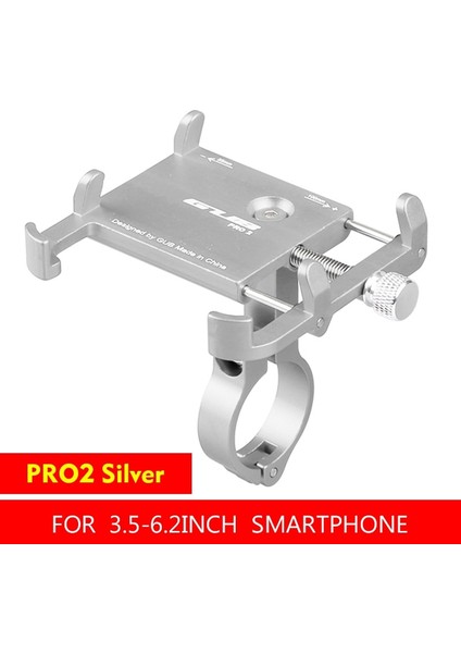 Pro2-Sliver Stili Gub Evrensel Bisiklet Bisiklet Telefon Tutucu 3.5 "akıllı Telefon Gps Montaj Tutucu Mtb Bisiklet Desteği Iphone 7 8 Xs Huawei (Yurt Dışından)