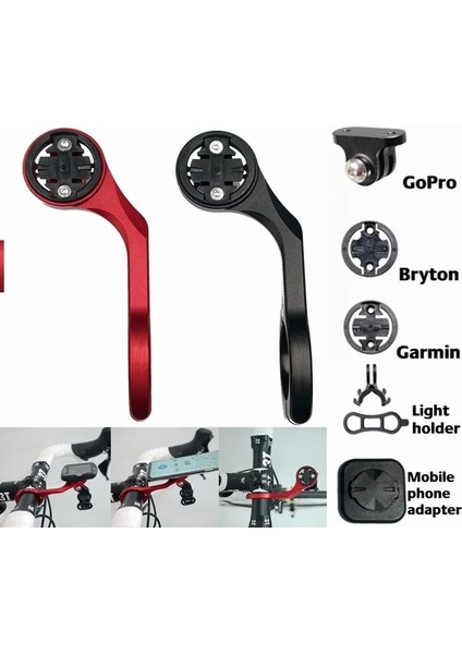 Siyah Stil Igpsport Garmin Bryton Gopro Için Bisiklet Montaj Aksesuarlarından Bisiklet Bilgisayarı Kamera Montaj Tutucusu Ön Bisiklet Montajı (Yurt Dışından) fiyatları