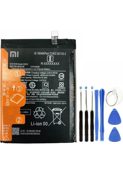 Xiaomi Poco M4 Pro 5g Pil Batarya BN5C ve Tamir Seti