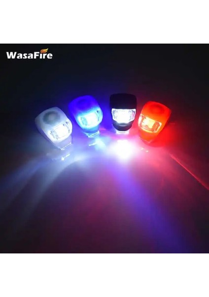 Beyaz Stil Wasafire Yeni LED Bisiklet Işıkları Silikon Bisiklet Işık Kafası Ön Arka Tekerlek LED Flaş Lambası Su Geçirmez Bisiklet Uyarısı Spor Hediye (Yurt Dışından) modelleri