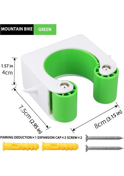 Dağ Yeşili Tarzı Bisiklet Desteği Bisiklet Duvara Montaj Kancası Bisiklet Standı Tutucu Duvara Montaj Bisiklet Ekranı Mtb Dikey Braket Yol Bisikleti Aksesuarları (Yurt Dışından)