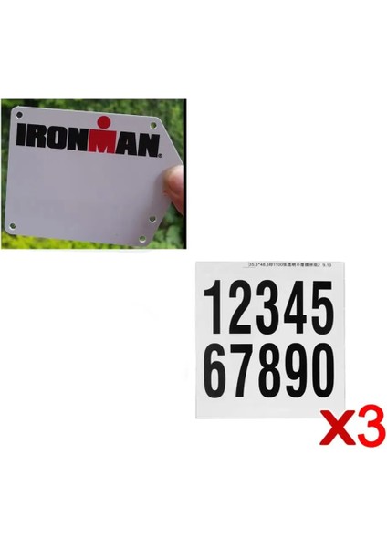Iroman Tarzı Plaka Sılverock Alaşım Yarış Numarası Plaka Montajlı Yol Bisikleti Triatlon Özel Kart Braketi Fit Düz Aero Seatpost Vittel Çıkartmaları (Yurt Dışından)