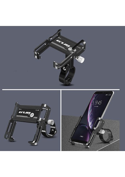 Yunjin Shop P30 Şerit Stili Gub Bisiklet Telefon Tutucu Alüminyum Alaşımlı Bisiklet 3.5 Ila 7 Ione Scooter Için Standı Motosiklet Montaj Desteği Bisiklet Aksesuarları (Yurt Dışından)