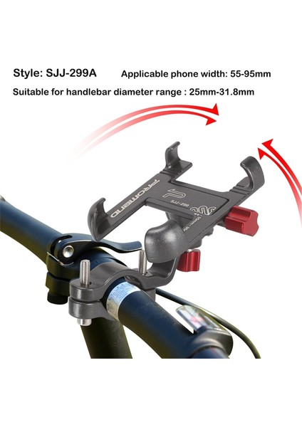 Gümüş Bir Stil Promend 360 Dönebilen Bisiklet Cep Telefonu Tutucu Alüminyum Ayarlanabilir Bisiklet Tutucu Kaymaz Mtb Telefon Montaj Standı Bisiklet Braketi (Yurt Dışından) modelleri