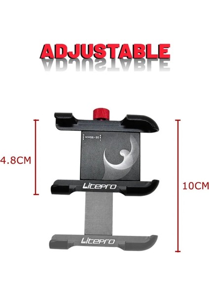 Siyah Stil Litepro Katlanır Bisiklet Cep Telefonu Tutucu Kaymaz Bisiklet 360 Derece Döndürme Cep Telefonu Gps Tutucu Brompton Için Standı (Yurt Dışından)