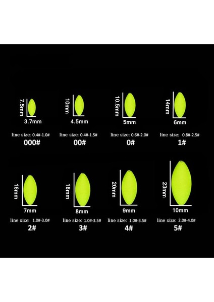 2 Beden Yeşil Stil 5packslot Yedi Yıldızlı Balıkçılık Şamandırası Floresan Balıkçılık Şamandırası Bobber Sazan Olta Takımı Aksesuar J268 (Yurt Dışından) fırsatları