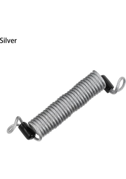 150CM A89-S Stili 2.5 M Güvenlik Diskli Fren Hırsızlığa Karşı Güvenlik Hatırlatma Motosiklet Alarmı Kalın Yaylı Kablo Kask Tel Bisiklet Kilidi Halat Bisiklet Aracı (Yurt Dışından)