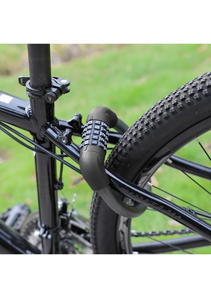 Siyah 17,2X570MM Stili Evrensel 5 Haneli Kod Mtb Bisiklet Güvenlik Şifreli Kilitler Motosiklet Scooter Hırsızlığa Karşı Çelik Bisiklet Bisiklet Tel Güvenlik Kilidi (Yurt Dışından) fiyatları