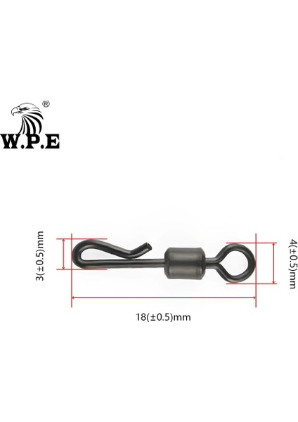 Wpe 1 Takım Uzun Vücut Hızlı Değişim Döner Q-Şekilli Sazan Balıkçılık Aksesuarları Mat Siyah Sazan Balıkçılık Terminal Pesca Mücadele (Yurt Dışından) modelleri
