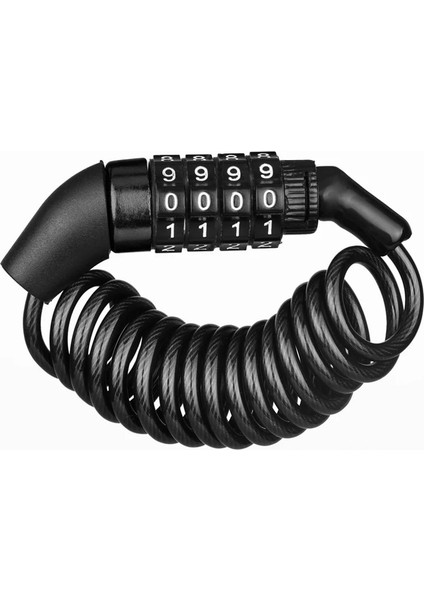 1 Adet Stil Mini Kask Kilidi Anti-Hırsızlık 4 Haneli Şifre Bisiklet Scooter Motosiklet Için Kilitler Taşınabilir Mtb Yol Bisikleti Kablo Kilidi (Yurt Dışından)
