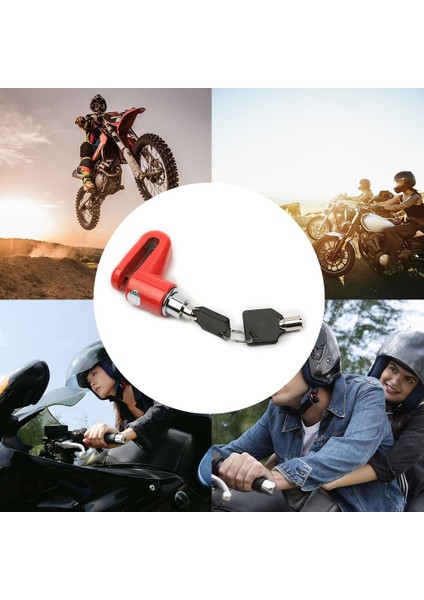 Kırmızı Stil Hırsızlık Önleyici Fren Diski Disk Rotor Emniyet Kilidi 7mm Motosiklet Scooter Bisiklet Için Çelik Dağ Yolu Fren Diski Fren Tekerlek Kilidi (Yurt Dışından) fırsatları