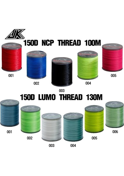 150D-LUMO -003 Stili 2021 En Çok Satan 150D Iplik Renkli El Örgüsü Iplik Dıy Hattı Her Türlü Yardımcı Kanca Bağlama Olta Takımı Malzemeleri (Yurt Dışından)