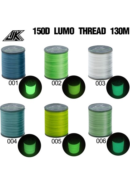 150D-LUMO -003 Stili 2021 En Çok Satan 150D Iplik Renkli El Örgüsü Iplik Dıy Hattı Her Türlü Yardımcı Kanca Bağlama Olta Takımı Malzemeleri (Yurt Dışından)