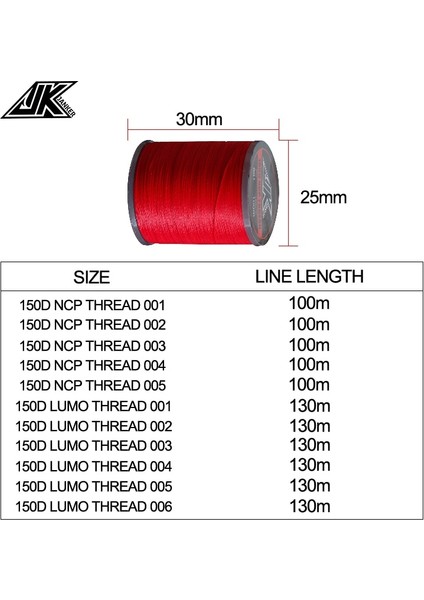 150D-LUMO -003 Stili 2021 En Çok Satan 150D Iplik Renkli El Örgüsü Iplik Dıy Hattı Her Türlü Yardımcı Kanca Bağlama Olta Takımı Malzemeleri (Yurt Dışından)