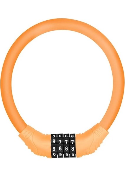 Turuncu Tarzı 3@# Dağ Bisikleti Hırsızlığa Karşı Kod Kilidi Taşınabilir Elektrikli Bisiklet Pil Motosiklet Kod Kilidi Sabit Bisiklet Halkası Kod Kilidi (Yurt Dışından)