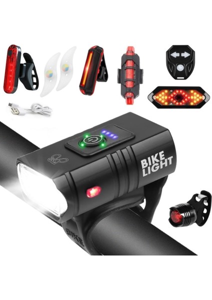 Arka Işık Stiline Sahip G Dro LED Bisiklet Işık 10W 800LM 6 Mod USB Şarj Edilebilir Güç Göstergesi Mtb Dağ Yol Bisikleti Ön Lamba Bisiklet Ekipmanları (Yurt Dışından)