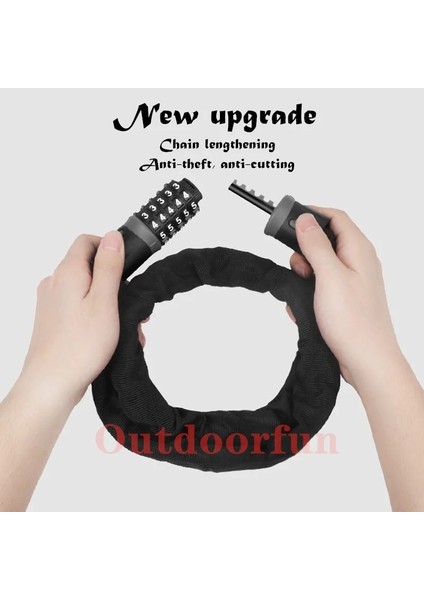A2-4 DIGIT90CM300G Stili Rakam Kodu Bisiklet Alaşımlı Çelik Zincir Kilidi Hırsızlığa Karşı ve Kesme Scooter Motosiklet Bisiklet Güvenlik Şifresi Yumuşak Katlanabilir (Yurt Dışından) fiyatları