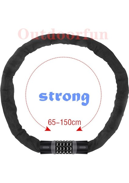 A2-4 DIGIT90CM300G Stili Rakam Kodu Bisiklet Alaşımlı Çelik Zincir Kilidi Hırsızlığa Karşı ve Kesme Scooter Motosiklet Bisiklet Güvenlik Şifresi Yumuşak Katlanabilir (Yurt Dışından) modelleri