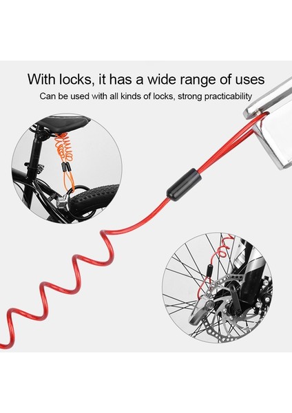 Sarı Ip Stili Taşınabilir Disk Fren Kilidi Bisiklet Kilidi Güvenlik Hırsızlığı Önleme Motosiklet Dağ Bisikleti Scooter Hatırlatma Halat Bisiklet Aksesuarları (Yurt Dışından) indirimleri