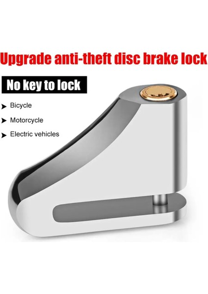 Gümüş Tarzı Motosiklet Kilidi Güvenlik Hırsızlık Önleme Bisiklet Motosiklet Motosiklet Disk Fren Kilidi Scooter Güvenliği Için Hırsızlık Koruması (Yurt Dışından) fiyatları