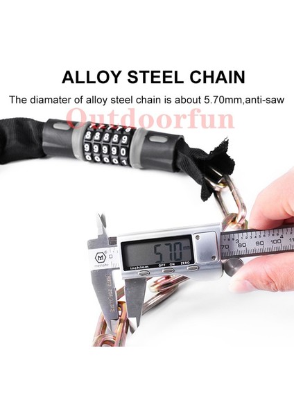 A2-4 DIGIT90CM300G Stili Rakam Kodu Bisiklet Alaşımlı Çelik Zincir Kilidi Hırsızlığa Karşı ve Kesme Scooter Motosiklet Bisiklet Güvenlik Şifresi Yumuşak Katlanabilir (Yurt Dışından) fırsatları
