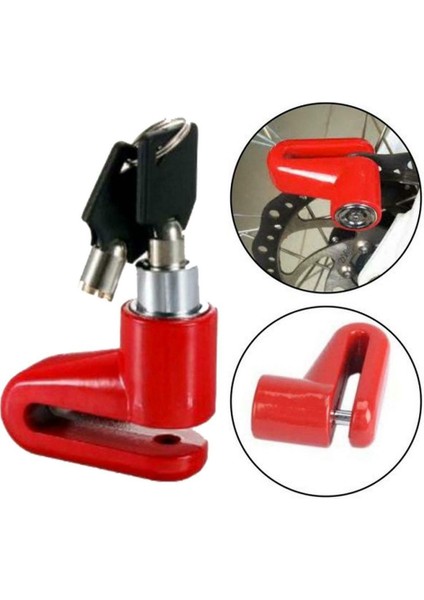 Kırmızı Stil Yeni Moto Güvenlik Güvenlik Scooter Bisiklet Motosiklet Aksesuarları Tuş Kilidi Fren Disk Kilidi Fren Kilitleri Bisiklet Tekerlek Kilidi (Yurt Dışından) fiyatları