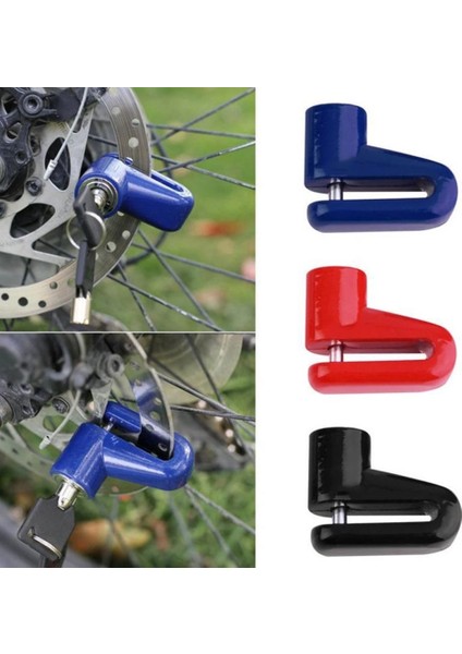 Kırmızı Stil Yeni Moto Güvenlik Güvenlik Scooter Bisiklet Motosiklet Aksesuarları Tuş Kilidi Fren Disk Kilidi Fren Kilitleri Bisiklet Tekerlek Kilidi (Yurt Dışından) modelleri