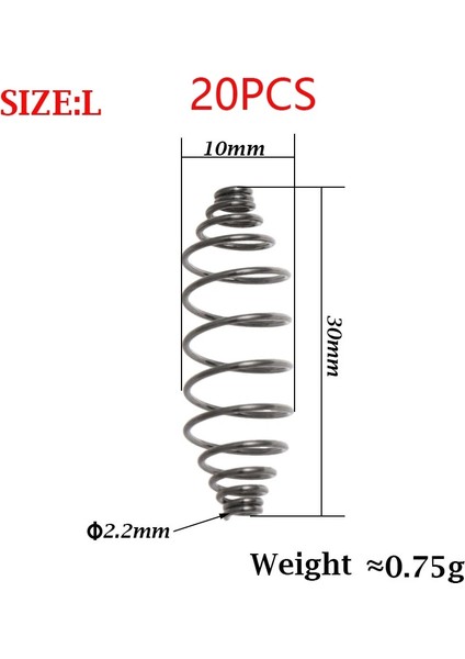 L2 20 Adet Tarzı Et Yüksek Li Paslanmaz Çelik Zeytin Şekli Balıkçılık Yem Bahar Cazibesi Inline Asılı Mücadele Besleyici Balık Araçları Aksesuarları (Yurt Dışından)
