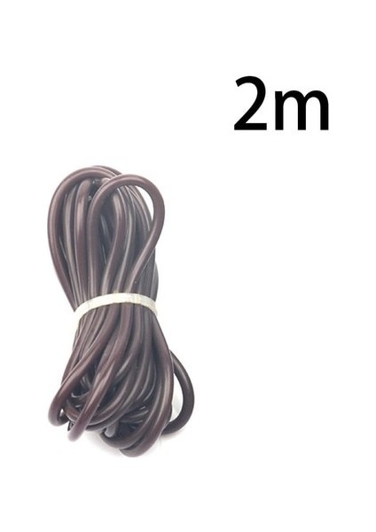 Kahverengi 2m Tarzı M Tungsten Rig Tubing Sazan Olta Takımı Silikon Anti Dolaşma Kuleleri Tüp Halat Kancası Silikon Tüp Güvenlik Kurşun-Klip (Yurt Dışından)
