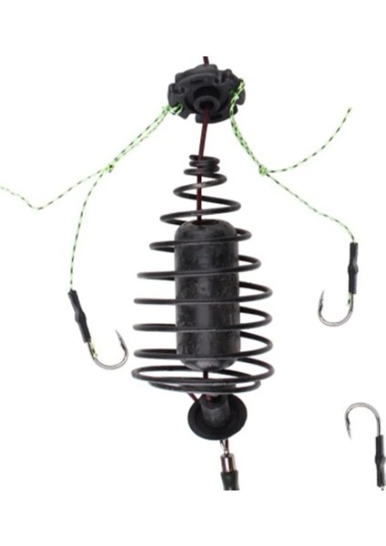 30G Tarzı G Sazan Balık Yemi Kafes Hattı Grubu Yüksek Karbonlu Çelik Metal Besleyici Kanca Batan Yapay Cazibesi Aksesuarları Olta Takımı (Yurt Dışından) fırsatları