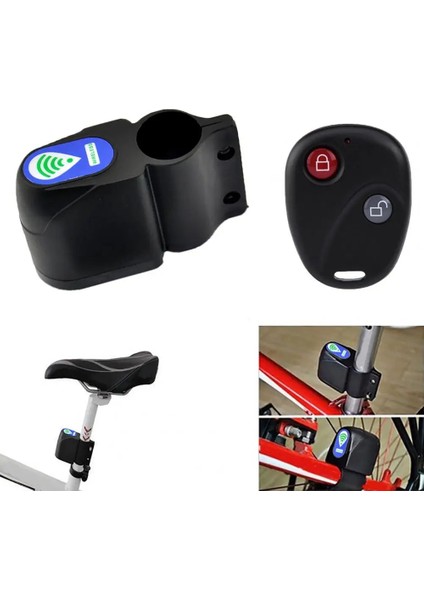 Siyah Stil Hırsızlığa Karşı Bisiklet Güvenlik Alarmı Kablosuz Uzaktan Kumanda Uyarıcısı Arka Lambaları Kilidi Bisiklet Için Su Geçirmez Lamba Aksesuarları Ekipmanı (Yurt Dışından) indirimleri