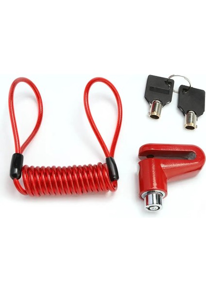 Kırmızı Stil Hırsızlık Önleyici Tekerlek Disk Frenler Xiaomi Mijia M365 Için Scooter Kilidi Elektrikli Scooter Tekerlekler Çelik Telli Disk Frenler Kilidi (Yurt Dışından)