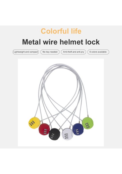 Beyaz Stil Üçlü Araba Bisiklet Motosiklet Için Şifreli Kilit, Kask Için Hırsızlığa Karşı Şifre Kilidi, 3 Haneli Şifreli Seyahat Şifre Kilidi (Yurt Dışından) indirimleri