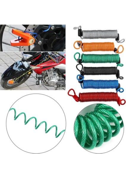 Siyah Stil 150 cm Alarm Disk Kilidi Güvenlik Bahar Hatırlatma Kablosu Bisiklet Motosiklet Scooter Anti Hırsız Anti-Kayıp Bisiklet Aksesuarları (Yurt Dışından) fiyatları