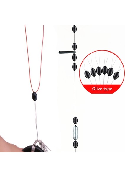 30 Grup L Tarzı Grup Seti Yüksek Li Kauçuk Uzay Fasulye Balıkçılık Dişli Deniz Sazan Sinek Balıkçılık Siyah Kauçuk Oval Stoper Bobber Şamandıra (Yurt Dışından) modelleri