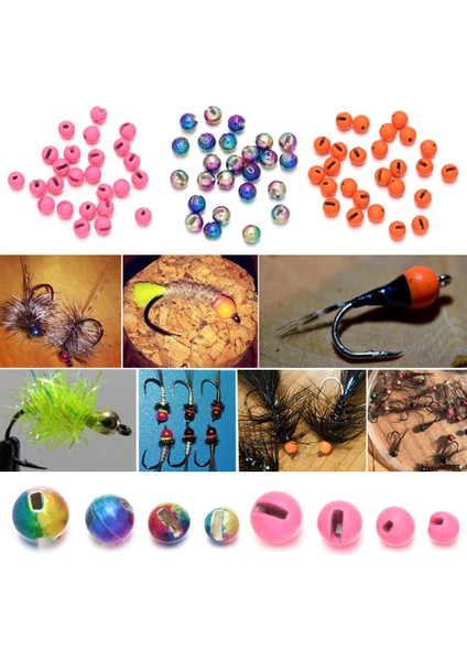 Turuncu - 4.0mm Stili Lot Oluklu Boncuk Fly Bağlama Malzemesi Tungsten Boncuklar Tungsten Alaşım Yeni Güzel Tasarımlı Balıkçılık Aksesuarları Yüksek (Yurt Dışından)