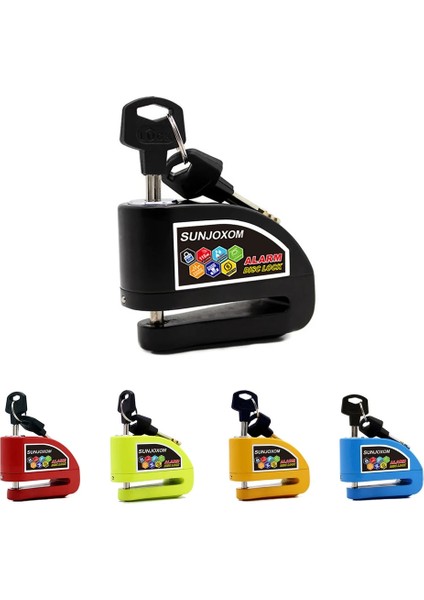 Açık Yeşil Tarzı Bisiklet Hırsızlığa Karşı Kilit Elektrikli Scooter Tekerlekler 110DB Disk Fren Kilidi Güvenlik Su Geçirmez Bisiklet Bisiklet Dağ Alarm Disk Kilidi (Yurt Dışından)