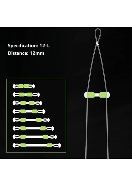 30MM 10 Adet Stil Licone Çift Kanca Balık Kancası Sabit Mesafe Ayırıcı Olta Ayırıcı Çift Kafa Kaymaz Fasulye (Yurt Dışından)