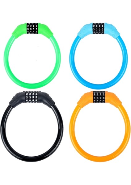 Mavi Stil Scooter Için Bisiklet Zinciri Kilidi Motosiklet Bisiklet Kilidi Kablosu 4 Haneli Şifre Kombinasyonu (Yurt Dışından) fiyatları