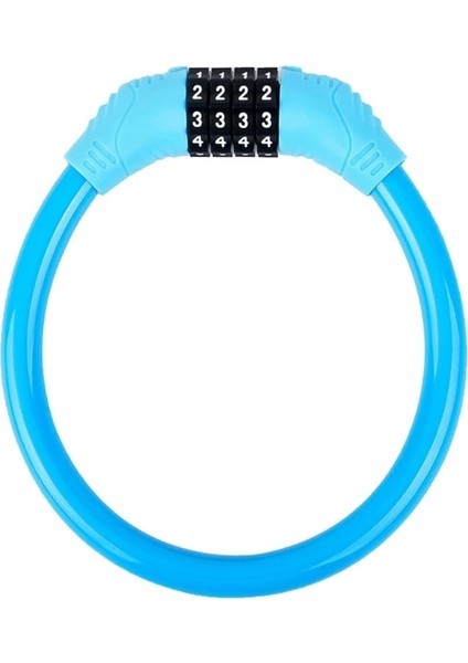 Mavi Stil Scooter Için Bisiklet Zinciri Kilidi Motosiklet Bisiklet Kilidi Kablosu 4 Haneli Şifre Kombinasyonu (Yurt Dışından) fırsatları