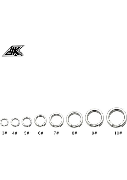NO.4-90PC-3PACK Stili Jk 3 Packs No.mm Sıcak Balıkçılık Bölünmüş Yüzükler Ağır Hizmet Balık Kancası Bağlayıcı Yardım Kancaları Deniz Balıkçılık Aksesuarları Mücadele (Yurt Dışından) modelleri