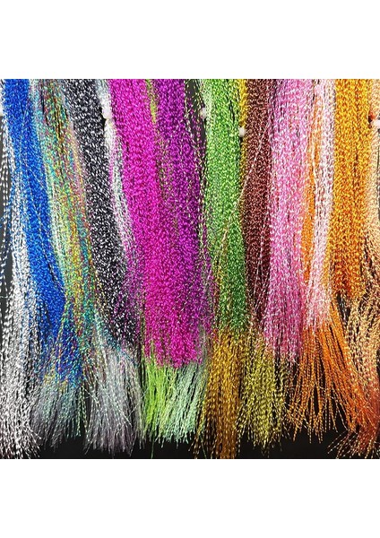 Cs-Buhongbucheng Stili Lunker Fly Balıkçılık Cicili Bicili Bükülmüş Iplik Ipi Halatı Bağlama Flaş Kristal G Diy Malzeme Yardımcı Kancalar Cezbedici Sinekler (Yurt Dışından) fırsatları