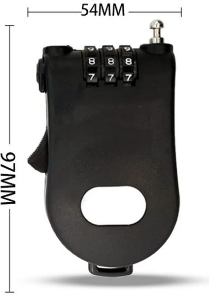 No.1 Tarzı Mini Bisiklet Kablosu Geri Çekilebilir Hırsızlığa Karşı Bisiklet Bisiklet Scooter 3 Haneli Şifreli Güvenlik Kilidi Mtb Yol Bisikleti Ekipmanları (Yurt Dışından)