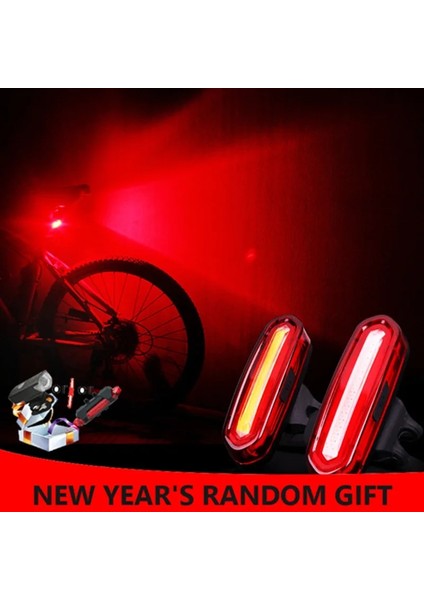 Mavi Stil Bisiklet Işığı Mtb LED 120 Lümen USB Şarj Edilebilir Bisiklet Arka Lambası Bisiklet Güvenlik Uyarı Işığı Mtb Bisiklet Aksesuarları (Yurt Dışından)