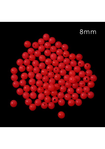 8 mm Kırmızı Stil Çanta Plastik mm Balıkçılık Yüzen Boncuklar Gece Balıkçılık Tıpalar Için Aydınlık Işık Parlayan Toplar Cazibesi Aksesuarları Mücadele (Yurt Dışından)