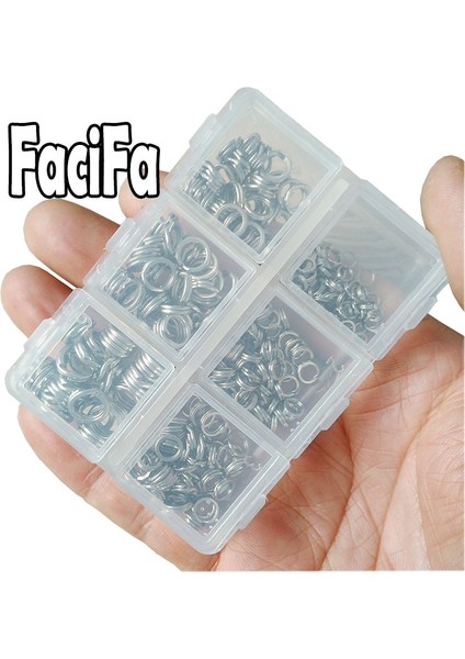 Sadece 5,2 mm Stili Paslanmaz Çelik Bölünmüş Yüzük Kutusu Oval Yüzük Çift Halka Konnektörü ile Balıkçılık Aksesuarları Cazibesi Kanca Yemi (Yurt Dışından) fiyatları